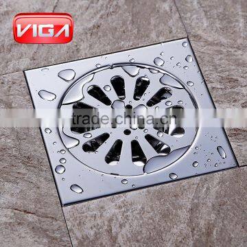 Chrome Plated 150*150mm Floor Drainer Square Drainer