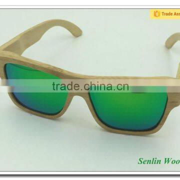 Trade Assurance Wood Frame Bamboo Polarized Lenses Sunglasses Wooden Frame Sunglasses Fashion Italy Design CE Sunglass
