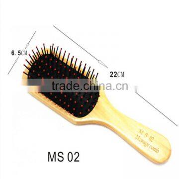 factory vent cushion wood wooden massage hair brush comb