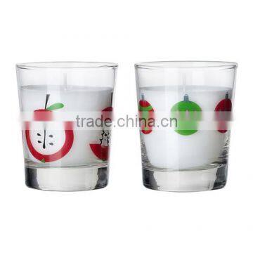 Cute OEM Design Jar Candle in Clear Glass