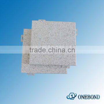 Durable interior aluminum wall paneling imitation stone wall panel