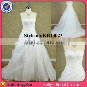 new arrival baby korean long train wedding dress