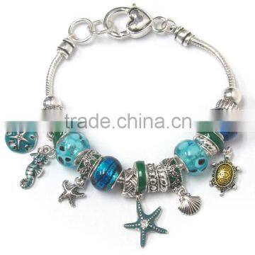 multi sealife charm bracelet