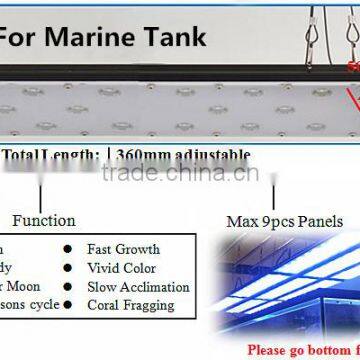 Wifi Light 40cm/15inch/40W Dimmable Programmable Led Aquarium Light With Turning-p Controller,sunrise Sunset Lunar Cycle photo-3