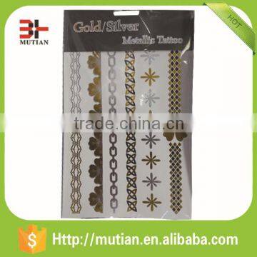 Tattoo Sticker Type and Temporary Feature Gold Foil Temporary Tattoos photo-4