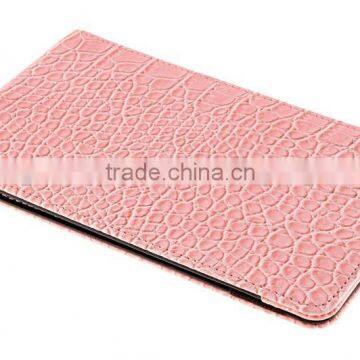 Pink Crocodile PU Leather Score Card Holder for Golf