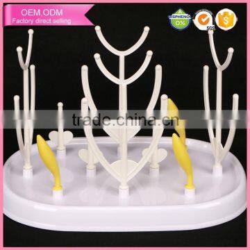 Wholesale babies product high capacity detachable baby bottle drying rack