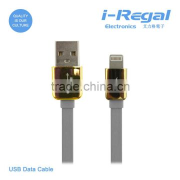 Hot sale Flat cable MFi USB data cables for iPhone 5 and iPhone 6