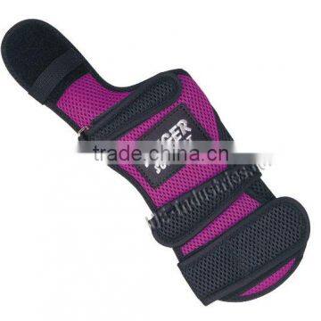 Purple Bowling Wrist Support, finger support