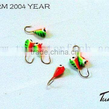 Painted Ball Ice Jig With an Eyelet Fishing Tackle for Ice Fishing photo-5