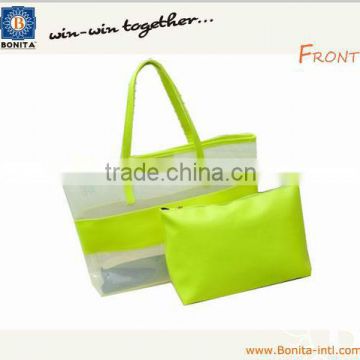 2015 Western clear pvc bags & Beach bag & Women's bag