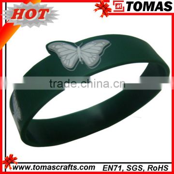 High quality butterfly Silicone wristband at factory price