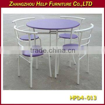 Colourful Cheap Wooden Dining Table Set