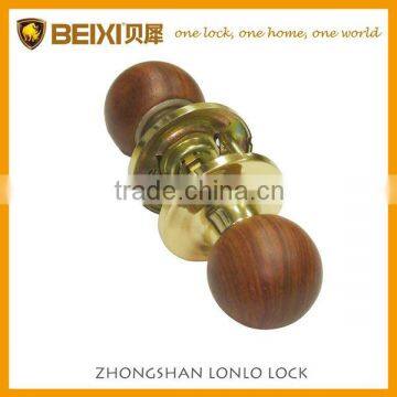 ANSI Standard Safety Wood Polished Brass Finish Tubular Passage Ball Different Kinds Of Locks