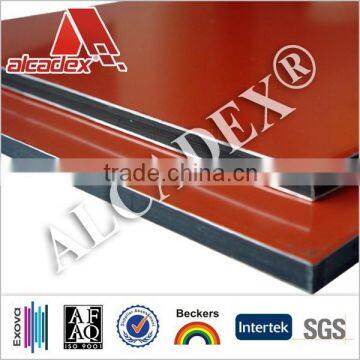 PE/PVDF prepainted facade material aluminum composite sandwich panel