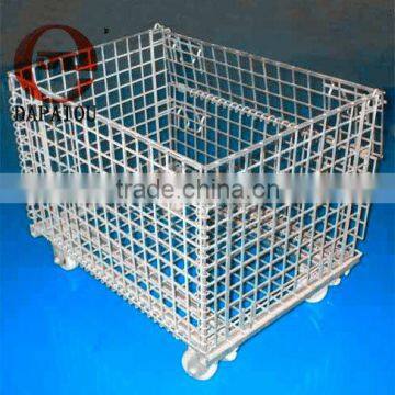 Stackable Wire Rolling Storage Cage