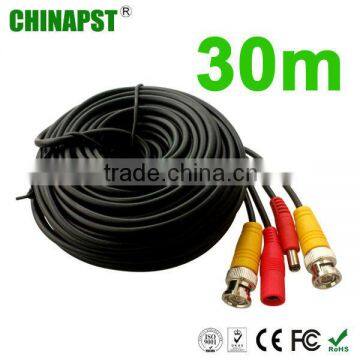 30M cctv video power extension cable for cctv camera DC+BNC PST-VC30