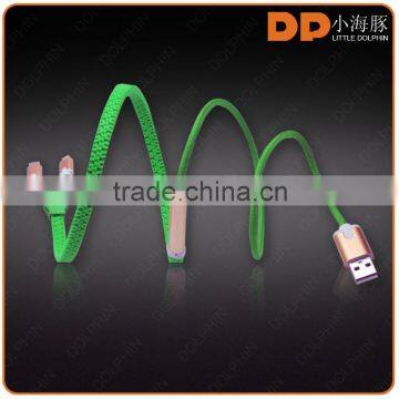 new products looking for distributor 3.5mm audio cable metal earbuds glowing zipper earphone for android mobile phone