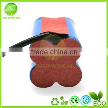 4S1P INR18650 14.8V 2000mah Li Ion Battery Pack by 3.7v Li-ion Battery Cell