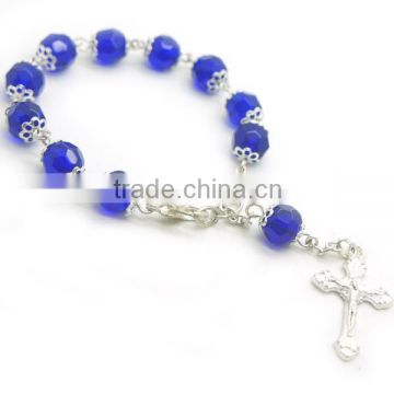 decade rosary,religious acrylic beads with a receptacle rosary,Catholic rosary,arcylic beads necklaces