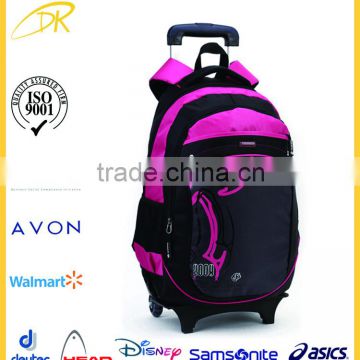 BSCI factory with high quality newest design trolley backpack