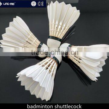 OEM badminton shuttle class A goose feather shuttlecock with factory price