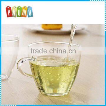 Wholesale 150ml heat resistant glass tea coffee cup with handle