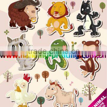 Waterproof Cute 3D Animal Stickers Printing for Kids