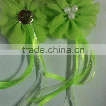 Chiffon Flower With Beads and Pearl/artificial Flower Corsage