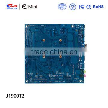 Realan Desktop Fanless Mini-ITX Motherboards With J1900 Processor 2 Lan 6 Com Hdmi and Vga photo-2