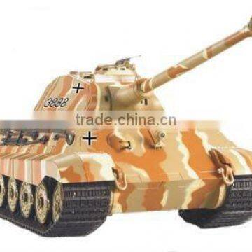 New rc tank metal/1/16 german king tiger II rc tank with sound and smoking