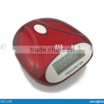 Cute shape pocket pedometer, single function pedometer,cheap pedometer