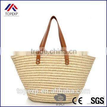 Woven Paper Straw Bag Straw Tote Bag Plain Bag