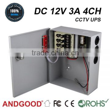 cctv system DC 12v 3a 4ch, ups power supply 12v battery backup