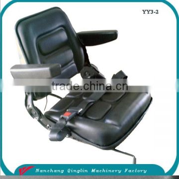 China Qinglin YY3-2 deluxe PVC back adjustable seat for mini backhoe truck