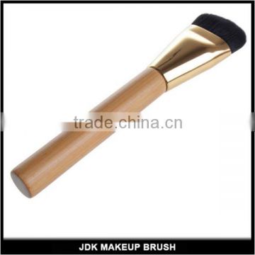 Large bamboo handle powder blush brush soft synthetic hair total length 16CM fine workmanship flat powder brush