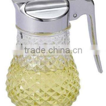 New Honey Syrup Dispenser Dripless Glass Pot