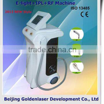 Shrink Trichopore 2013 Exporter Beauty Salon Equipment Diode Laser Armpit / Back Hair Removal E-light+IPL+RF Machine 2013 Laser Wart Removal Machine