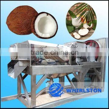 whirlston hot selling SS 304 material double-spiral commercial coconut milk processing machine