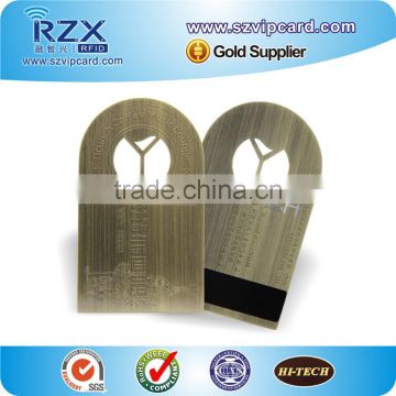 Best price Copper color classic metal magnetic cad for business