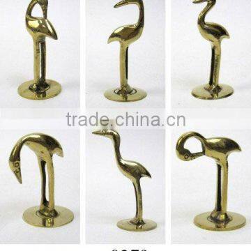 Brass Cane Figurine Set