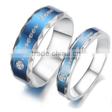 custom stainless steel Fashion couples rings, fashion couples finger ring