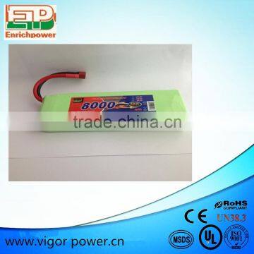 EP lipolymer battery 8000mah 30C 14.8V RC battery for drone battery