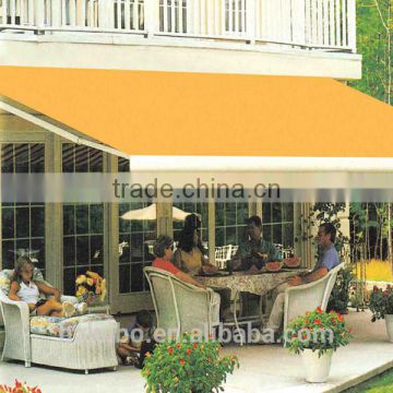 Folding arm awning