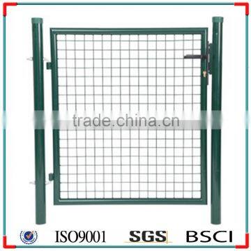 Galvanized and PVC Coated Metal Wire Mesh Garden Gate/garden Border Chain Link Fence Gate ( ISO9001-2008 ) photo-3
