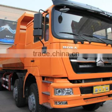 Factory directly Sinotruk Hoka 340hp 8*4 dump truck for Construction waste