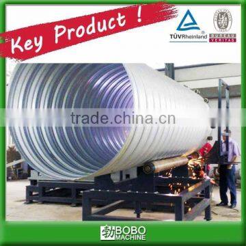 Spiral corrugated steel culvert tube forming machine