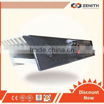 Zenith simple structure vibration screen for sand gravel with low price