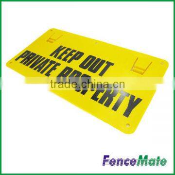 Electric Fence Plastic Warning Sign With Pre-Drilled Holes photo-2