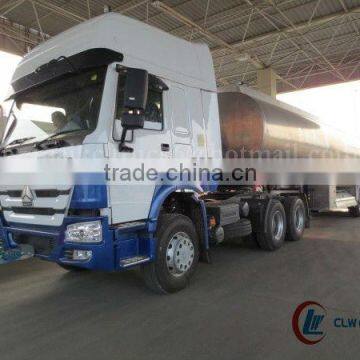 3 Axles 44000Liters Oil Delivery Semi Trailer for Sale with HOWO 420HP Tractor